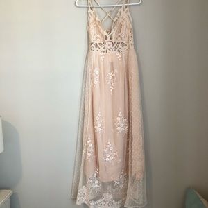NWT Magnolia Boutique Ivory Maxi Dress